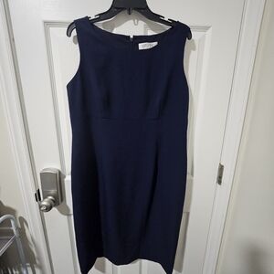 Navy Blue Midi Dress